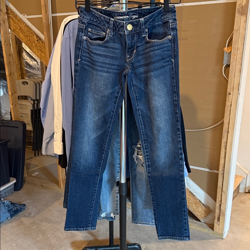 American Eagle Outfitters Dark Blue Skinny Jeans